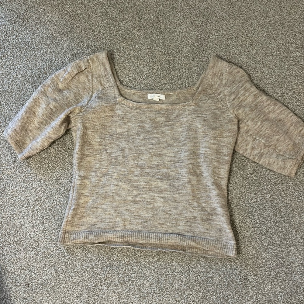 All Row cropped knit top